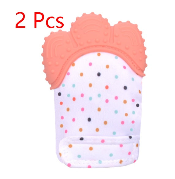 Baby anti-bite silicone gloves