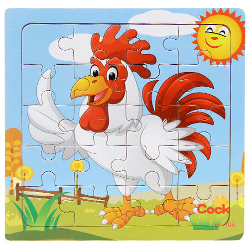 animal wooden puzzle