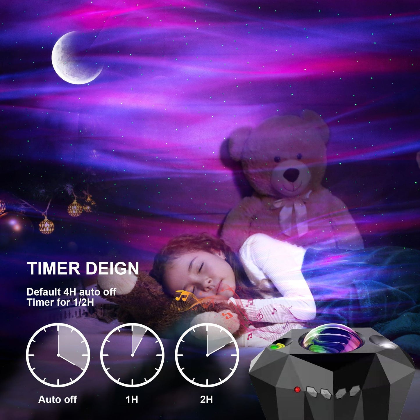 Bluetooth Music Projector Lamp