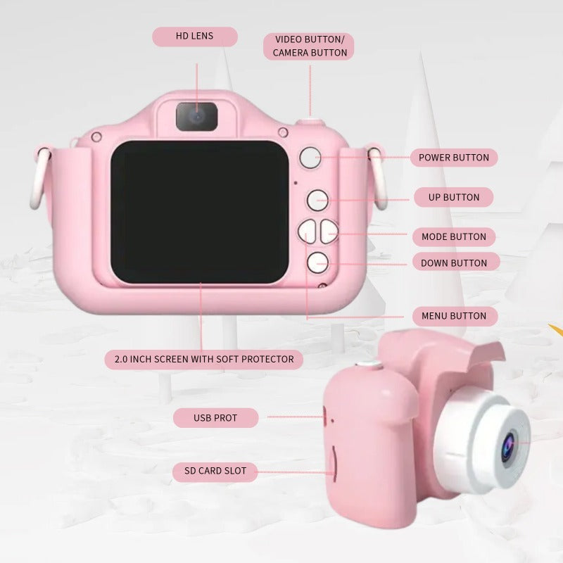 Fun Pink Cat Camera