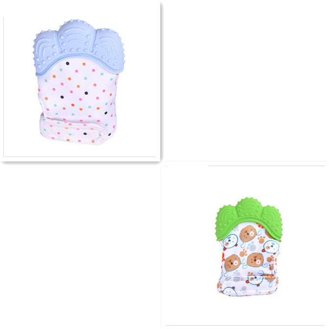 Baby anti-bite silicone gloves