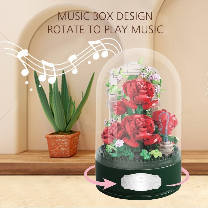 Encounter Rose Music Box