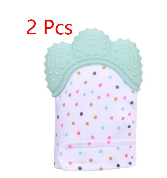 Baby anti-bite silicone gloves