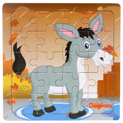 animal wooden puzzle
