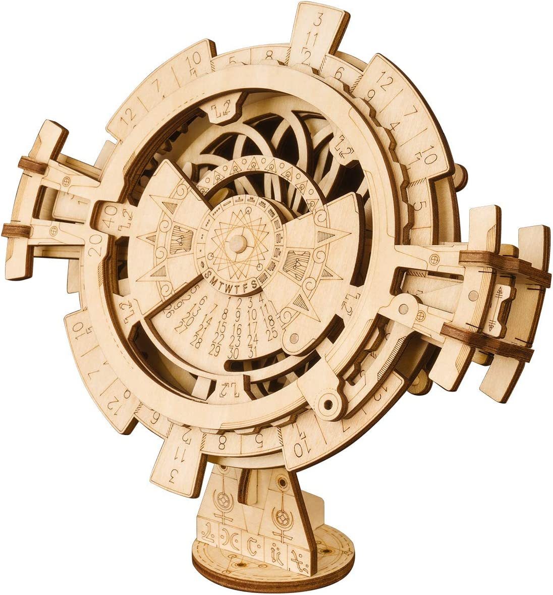 3D Wooden Perpetual Calendar Puzzle