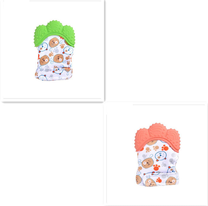 Baby anti-bite silicone gloves