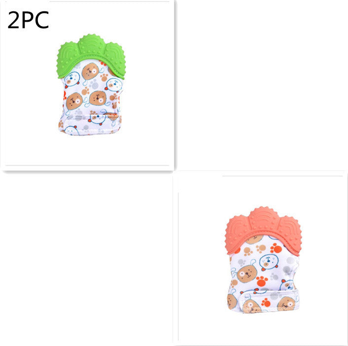 Baby anti-bite silicone gloves