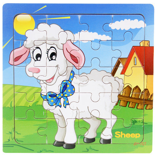animal wooden puzzle