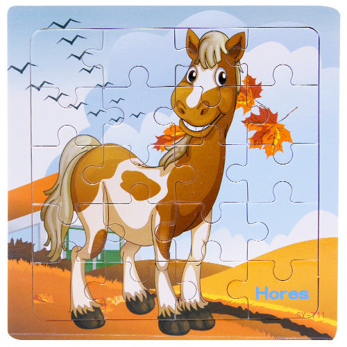 animal wooden puzzle