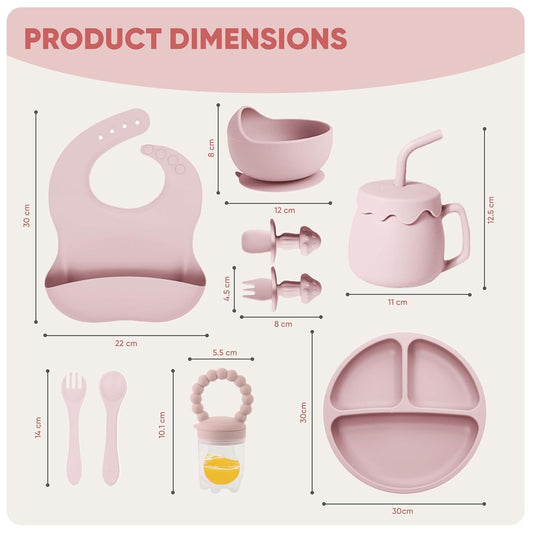 Silicone Baby Feeding Set 10PCS