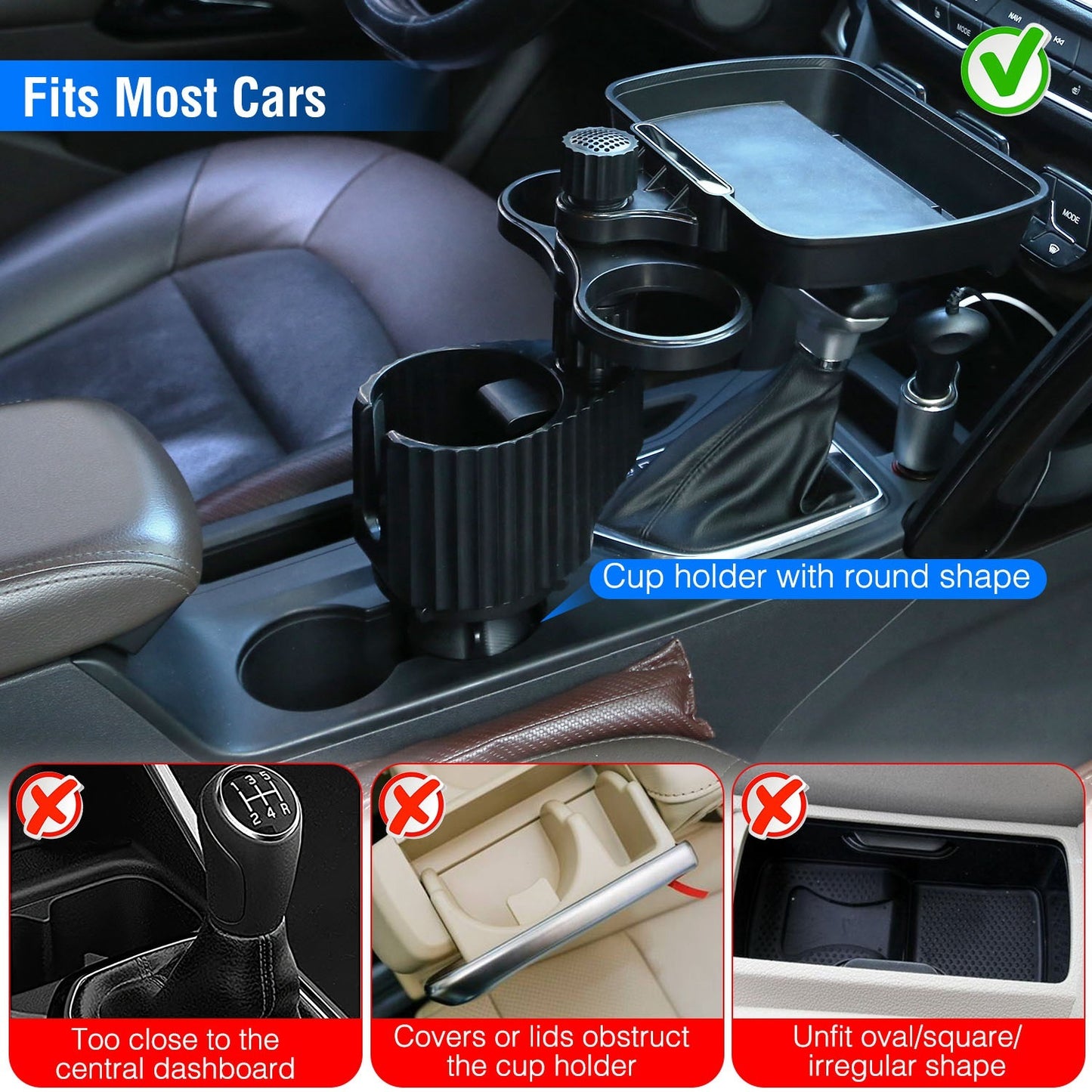 4-in-1 Car Cup Holder