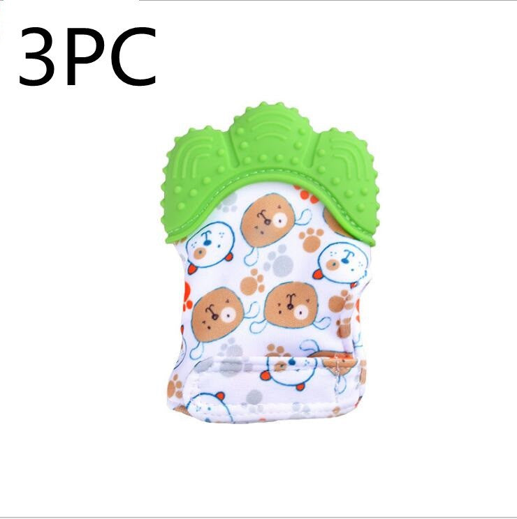 Baby anti-bite silicone gloves