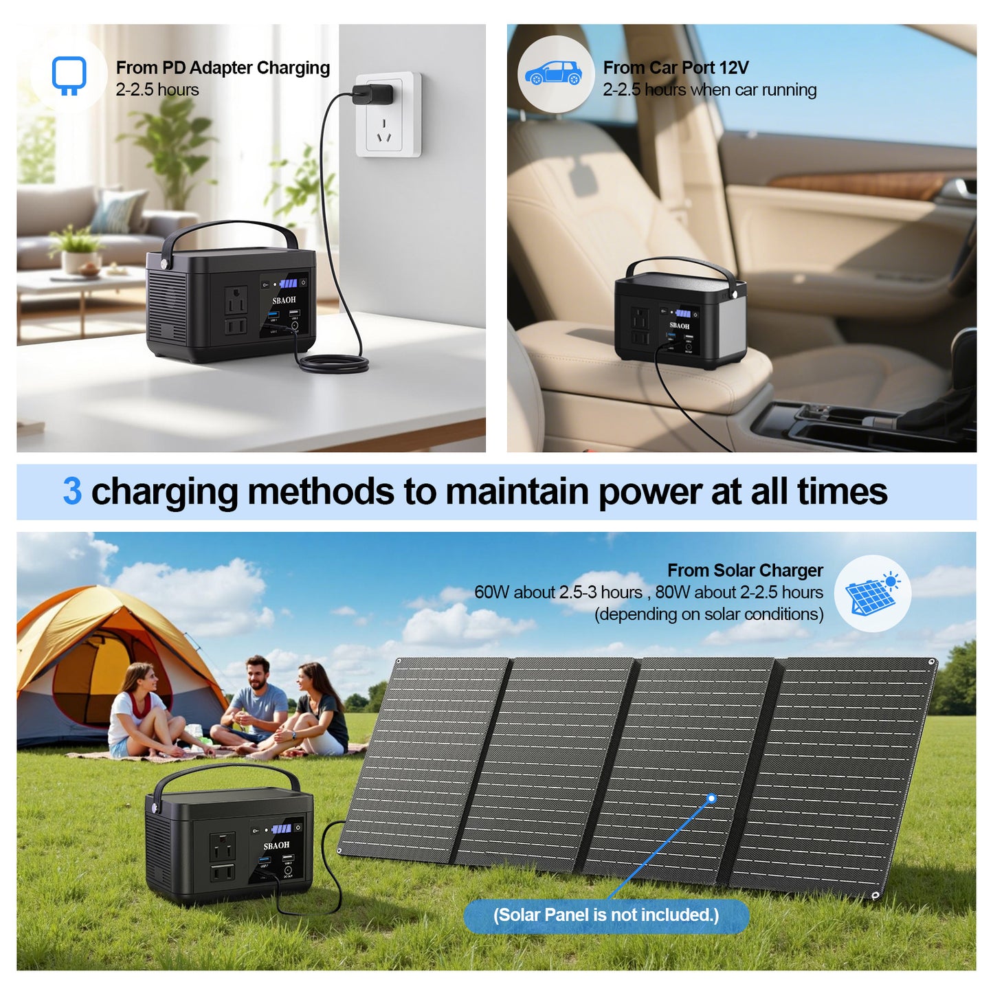 Portable Power Station P86,88.8Wh
