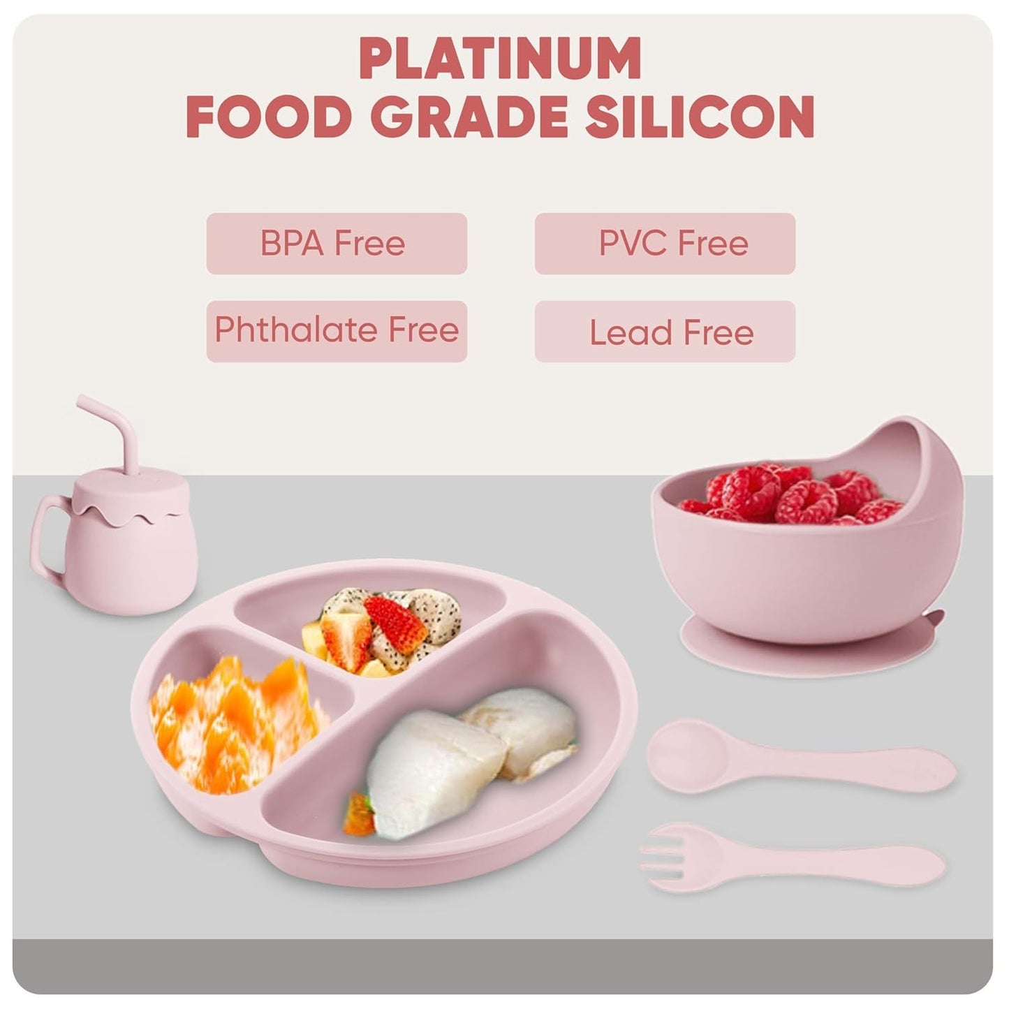 Silicone Baby Feeding Set 10PCS