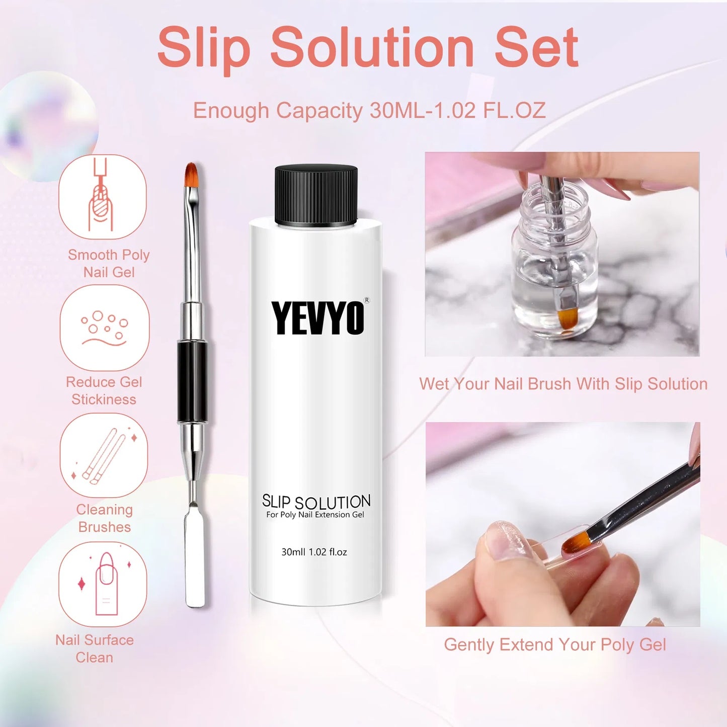 6 PCS Poly Gel Nail Kit