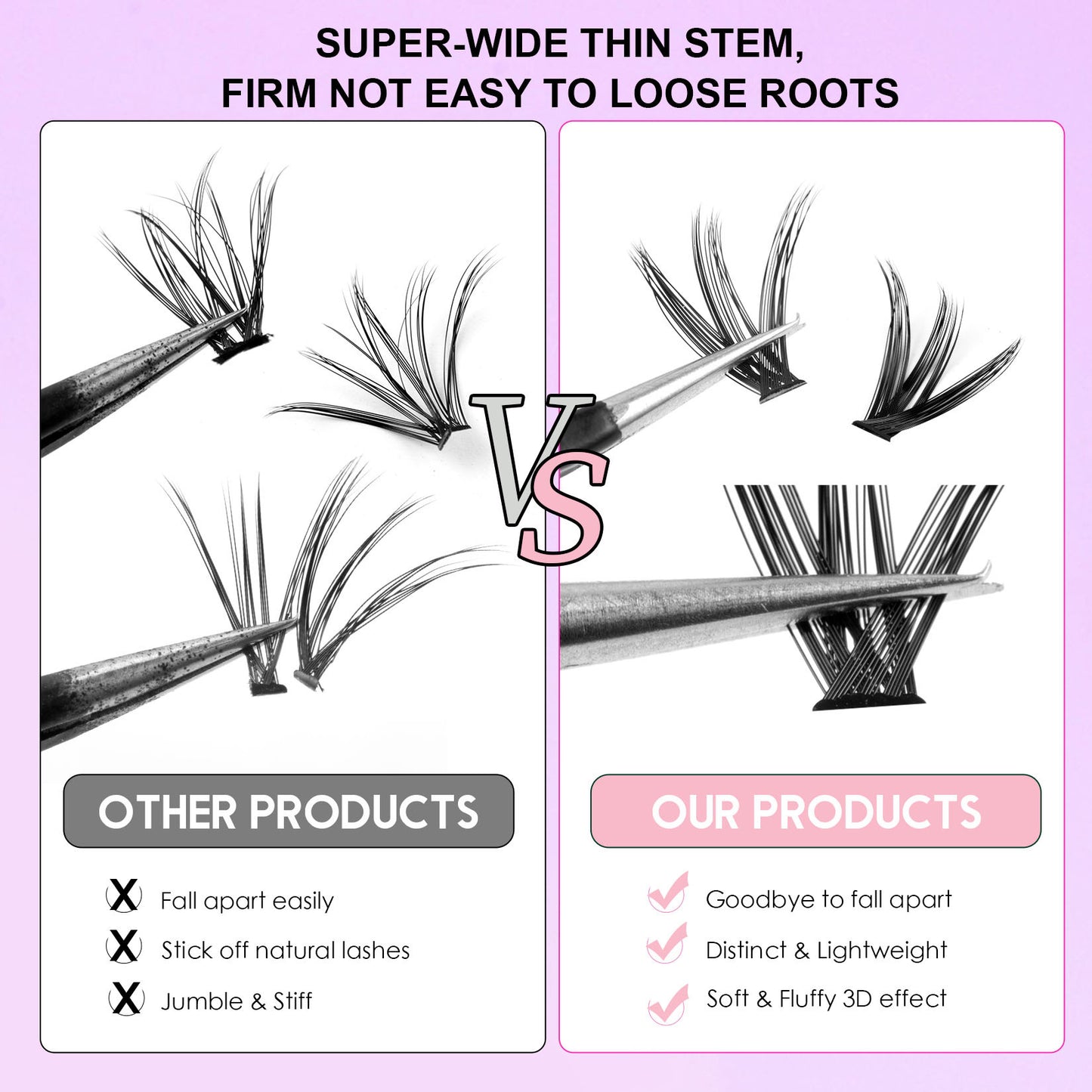 12 Rows Segmented Lashes Set