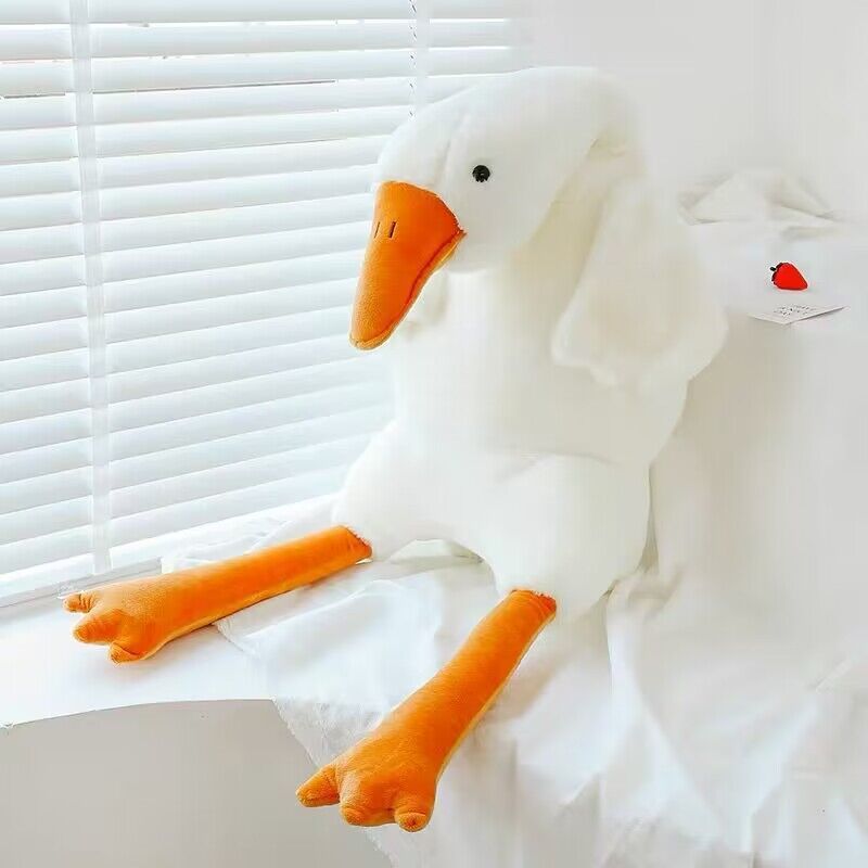 Big White Geese Pillow Plush