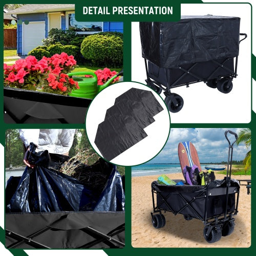 440lbs Collapsible Foldable Wagon Cart