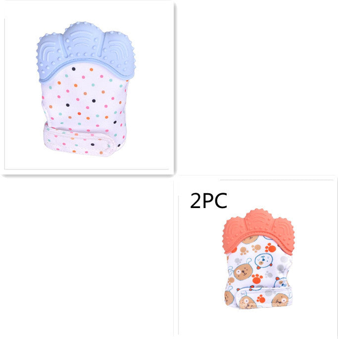Baby anti-bite silicone gloves