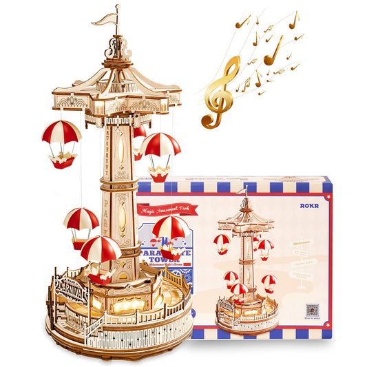 Parachute Tower Music Box Puzzle