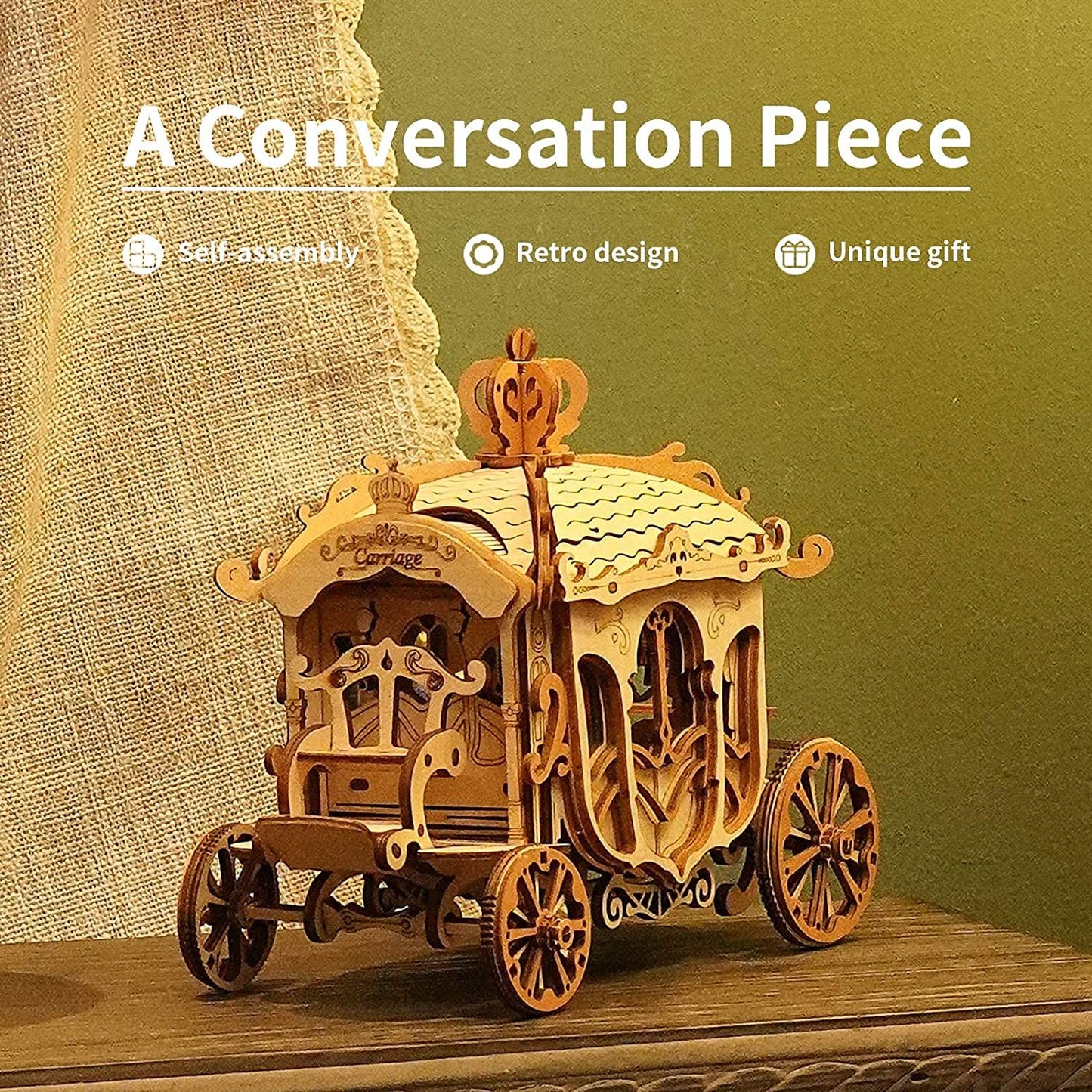 Robotime Vintage Car 3D Puzzle