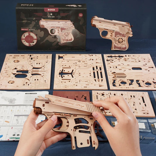 ROKR Wooden 3D Gun Puzzle