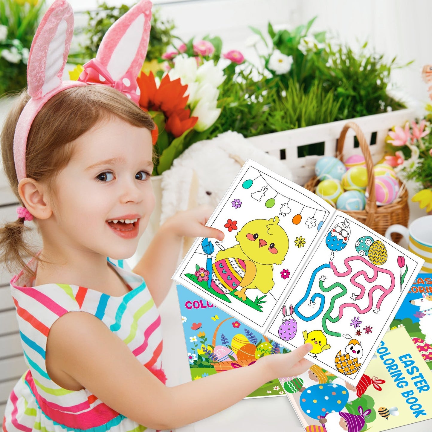 42-pack Easter Kids Colouring Book