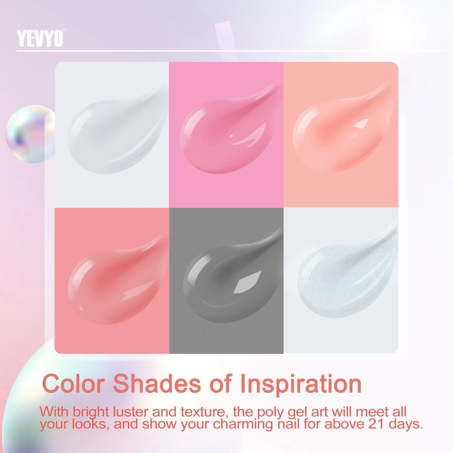 6 PCS Poly Gel Nail Kit