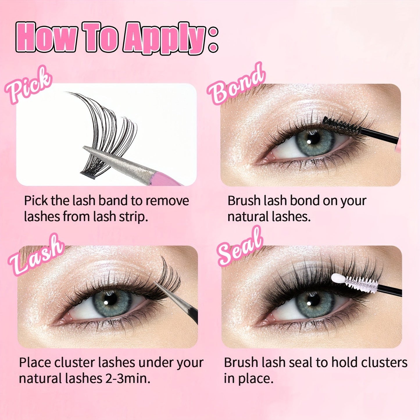 12 Rows Segmented Lashes Clusters
